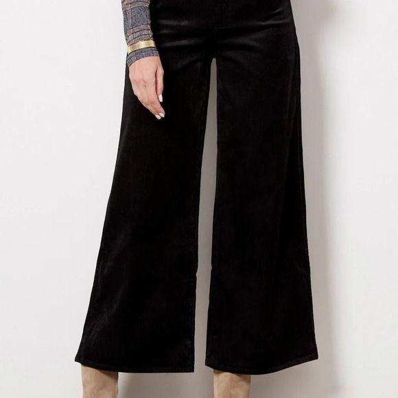 Forever 21 Black Corduroy‎ Wide Leg Pants Size Small - Picture 3 of 13